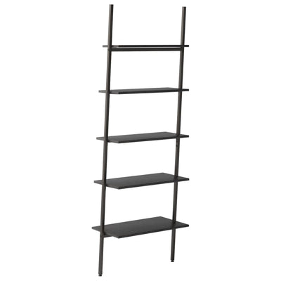 Schwarzes Schrägregal Consaant 64x34x185,5cm (5-lagig)
