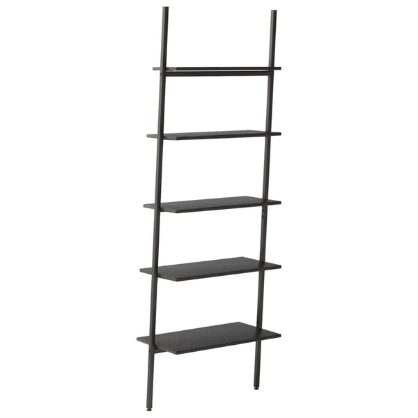 Schwarzes Schrägregal Consaant 64x34x185,5cm (5-lagig)