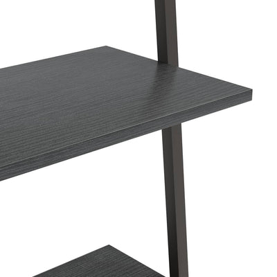 Schwarzes Schrägregal Consaant 64x34x185,5cm (5-lagig)