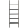 Schwarzes schräges Regal Crivita 64x35x185cm (5-stöckig)