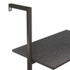 Schwarzes schräges Regal Crivita 64x35x185cm (5-stöckig)