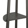 Schwarzes Eckregal Petreanu 45,5x31,5x180cm (5-lagig)