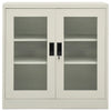 Hellgrauer Büroschrank Ameli 90x40x90cm (Stahl)