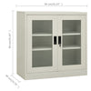 Hellgrauer Büroschrank Ameli 90x40x90cm (Stahl)