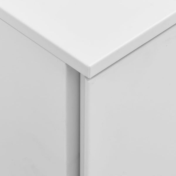 Hellgrauer Archivschrank ist zu transportieren zu Silvia 39x45x67cm (Stahl)