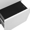Hellgrauer Archivschrank ist zu transportieren zu Silvia 39x45x67cm (Stahl)
