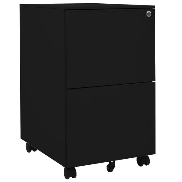 Schwarzer Aktenschrank (Stahl) 39x45x67cm zu Silvia bringen