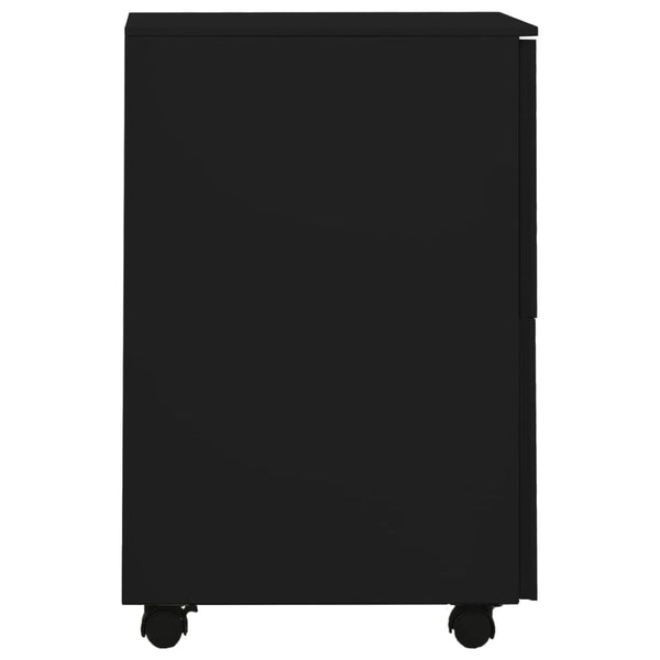 Schwarzer Aktenschrank (Stahl) 39x45x67cm zu Silvia bringen