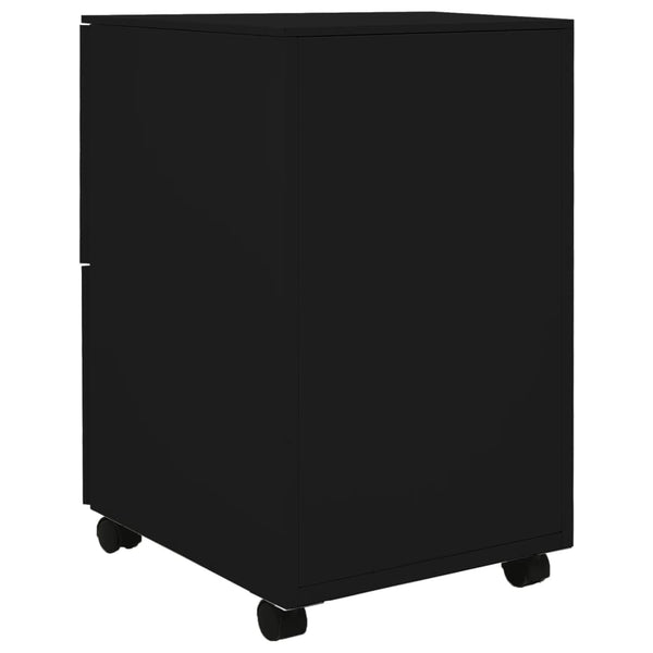 Schwarzer Aktenschrank (Stahl) 39x45x67cm zu Silvia bringen