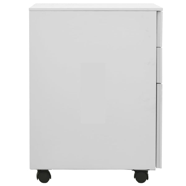 Hellgrauer Archivschrank verschiebbar Carey 39x45x60cm (Stahl)