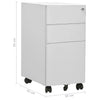 Hellgrauer Archivschrank Laviniu, mobil, 30x45x59cm (Stahl)