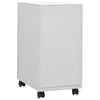 Hellgrauer Archivschrank Laviniu, mobil, 30x45x59cm (Stahl)