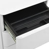 Hellgrauer Archivschrank Laviniu, mobil, 30x45x59cm (Stahl)