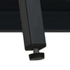 Schwarze Kommode Sarbana 75x35x105cm (Stahl und Glas)