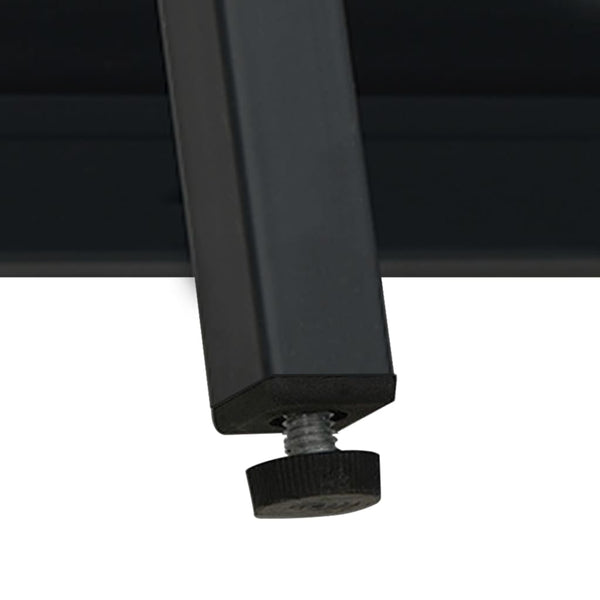 Schwarze Kommode Sarbana 75x35x105cm (Stahl und Glas)