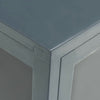Highboard Sarbana 75x35x105cm Anthrazit (Stahl und Glas)