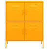 Senfgelber Lagerschrank Sechif 80x35x101,5cm (Stahl)