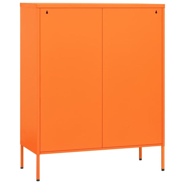 Oranssi varastokaappi Sechif 80x35x101,5cm (teräs)