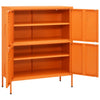 Oranssi varastokaappi Sechif 80x35x101,5cm (teräs)