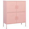 Pinkfarbener Lagerschrank Sechif 80x35x101,5cm (Stahl)