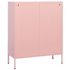 Pinkfarbener Lagerschrank Sechif 80x35x101,5cm (Stahl)