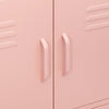 Pinkfarbener Lagerschrank Sechif 80x35x101,5cm (Stahl)