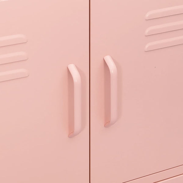 Pinkfarbener Lagerschrank Sechif 80x35x101,5cm (Stahl)