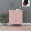 Pinkfarbener Lagerschrank Sechif 80x35x101,5cm (Stahl)