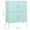 Minttu Lagerschrank Sechif 80x35x101,5cm (Stahl)