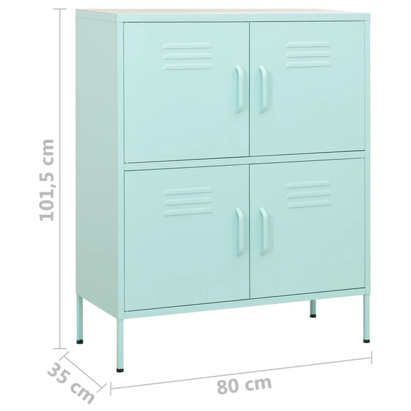 Minttu Lagerschrank Sechif 80x35x101,5cm (Stahl)