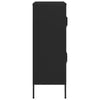 Schwarzer Lagerschrank Sechif 80x35x101,5cm (Stahl)
