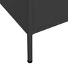 Schwarzer Lagerschrank Sechif 80x35x101,5cm (Stahl)