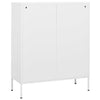 Valkoinen varastokaappi Sechif 80x35x101,5cm (teräs)