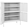 Valkoinen varastokaappi Sechif 80x35x101,5cm (teräs)