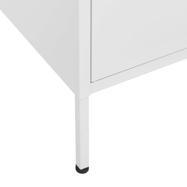 Valkoinen varastokaappi Sechif 80x35x101,5cm (teräs)