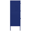 Nachtblaue Kommode Sivestru 80x35x101,5cm (Stahl)