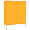 Senfgelbe Kommode Sivestru 80x35x101,5cm (Stahl)