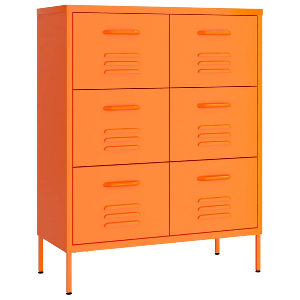 Orange Kommode Sivestru 80x35x101,5cm (Stahl)