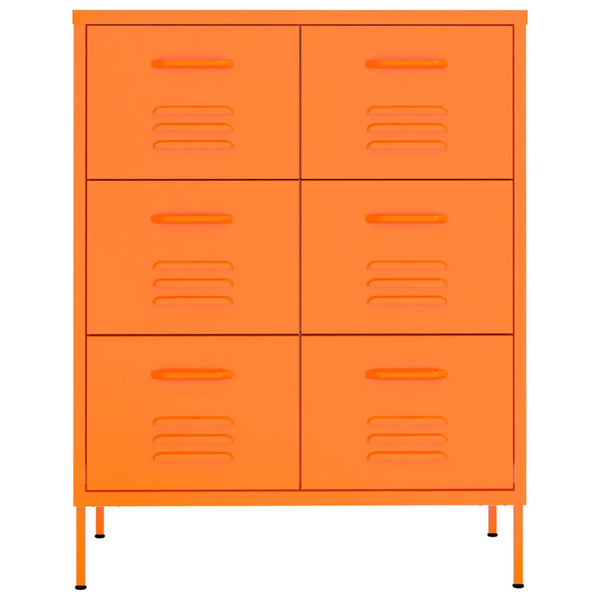 Orange Kommode Sivestru 80x35x101,5cm (Stahl)