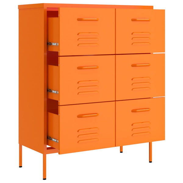 Orange Kommode Sivestru 80x35x101,5cm (Stahl)