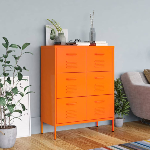 Orange Kommode Sivestru 80x35x101,5cm (Stahl)