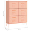 Pinkki lipasto Sivestru 80x35x101,5cm (teräs)