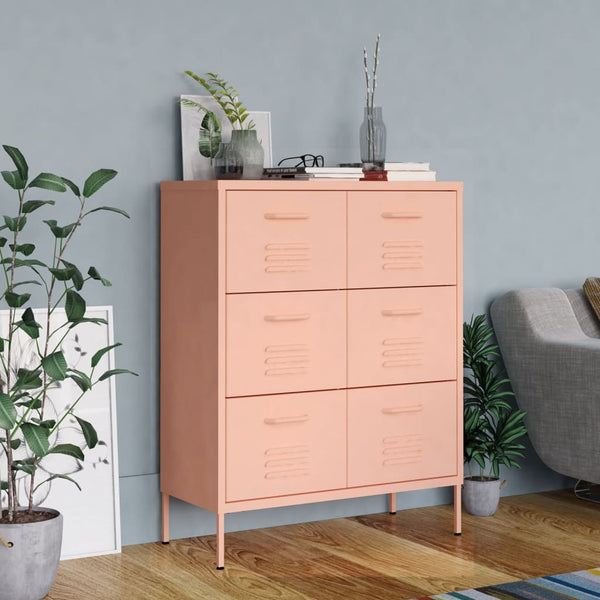 Pinkki lipasto Sivestru 80x35x101,5cm (teräs)