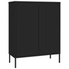 Schwarze Kommode Sivestru 80x35x101,5cm (Stahl)
