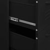 Schwarze Kommode Sivestru 80x35x101,5cm (Stahl)