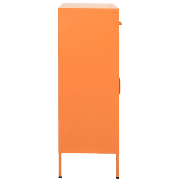 Oranger Vorratsschrank Buzura 80x35x101,5cm (Stahl)