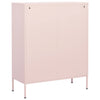 Pinkfarbener Lagerschrank Buzura 80x35x101,5cm (Stahl)