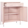 Pinkfarbener Lagerschrank Buzura 80x35x101,5cm (Stahl)