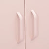 Pinkfarbener Lagerschrank Buzura 80x35x101,5cm (Stahl)