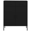 Schwarzer Lagerschrank Buzura 80x35x101,5cm (Stahl)